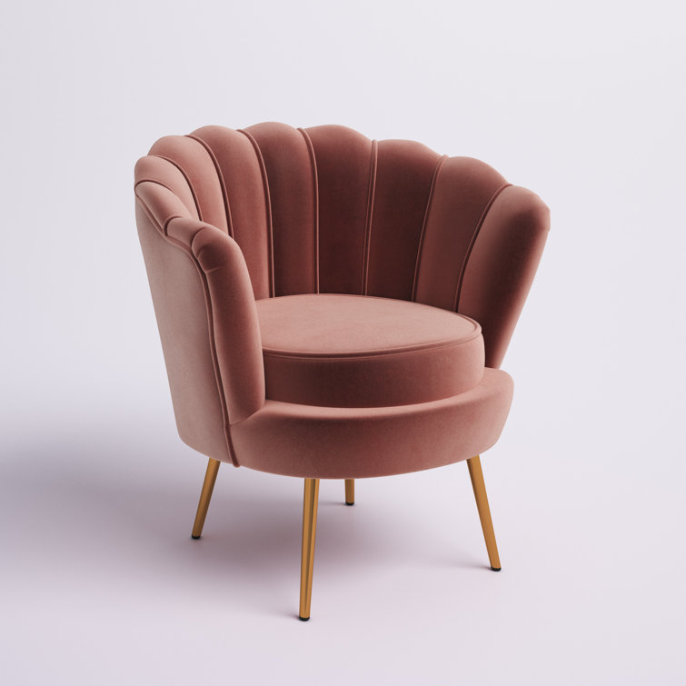 Velvet best sale shell chair